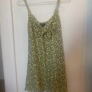 Petite Topshop yellow floral dress